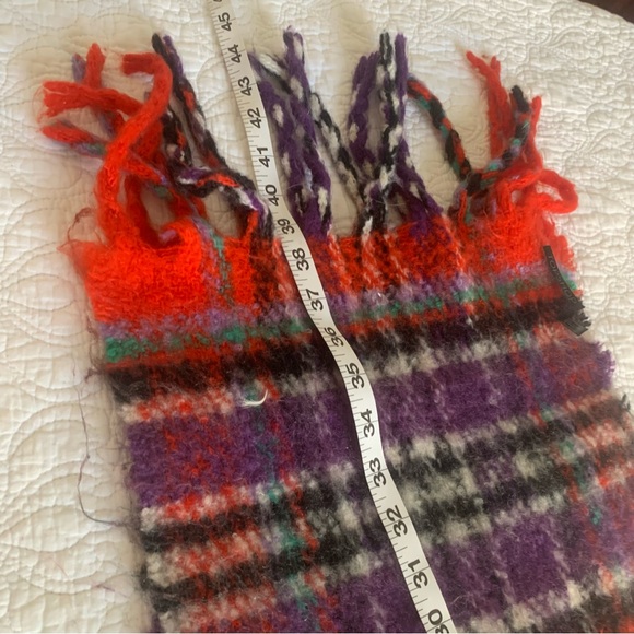 Top shop plaid  Warm Winter fuzzy Neck Scarf - Picture 5 of 6